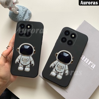 เคสมือถือ แบบนิ่ม ลายนักบินอวกาศ พร้อมที่จับ สําหรับ Honor X6A X5 Plus Honor X5 Plus X6A