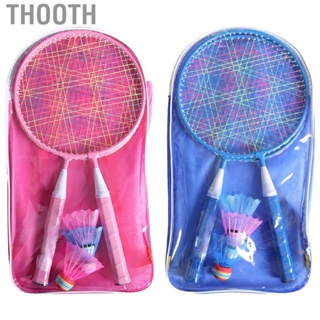 Thooth Children s Lightweight Sports Racket  Shock Absorbing Handle Badminton Iron Alloy For Outdoor Playing for