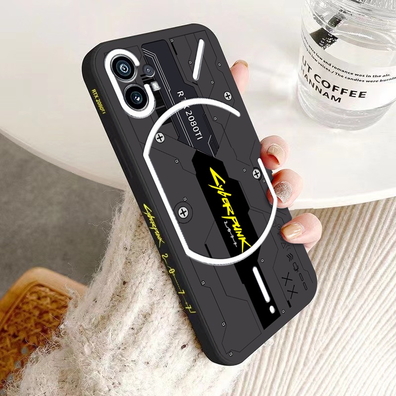 เคสโทรศัพท์มือถือซิลิโคน ลาย Cyber Liquid Punk สําหรับ Nothing Phone 2 Nothing Phone 1 Phone1 Phone2