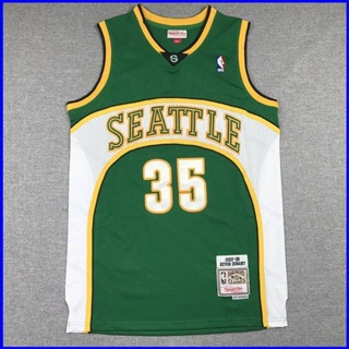 เสื้อกีฬาบาสเก็ตบอล แขนกุด ลายทีม Supersonics GP1 NBA Durant GREEN สไตล์เรโทร คลาสสิก พลัสไซซ์ สําหรับผู้ชาย และผู้หญิง PG1