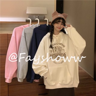 Fayshow เสื้อกันหนาว เสื้อฮู้ด casual fashionable trendy คุณภาพสูง WWY2390ALB37Z230911