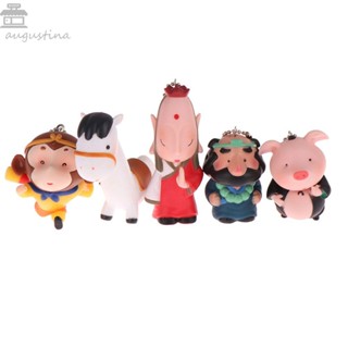 Augustina พวงกุญแจ จี้การ์ตูนอนิเมะ Sha Monk Tang Monky king Piggie ของขวัญ