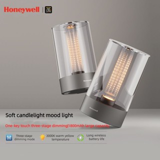 Honeywell โคมไฟกลางคืน แบบชาร์จไฟได้ สําหรับตกแต่งห้องนอน กลางแจ้ง