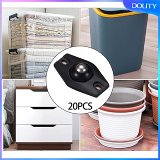 [dolity] ล้อหมุน ขนาดเล็ก สําหรับถังขยะ เฟอร์นิเจอร์ ตู้กับข้าว 20 ชิ้น