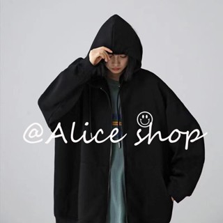 Alice เสื้อกันหนาว เสื้อฮู้ด ง่ายๆ chic Durable สบาย WJK2390PKS37Z230913