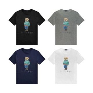 [S-5XL] เสื้อโปโล RL Polo Bear สีเขียว