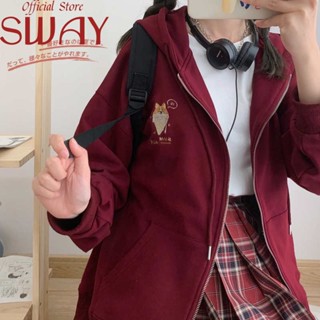 SWAY เสื้อกันหนาว เสื้อฮู้ด casual สบาย ทนทาน INS WJK2390PJA37Z230914