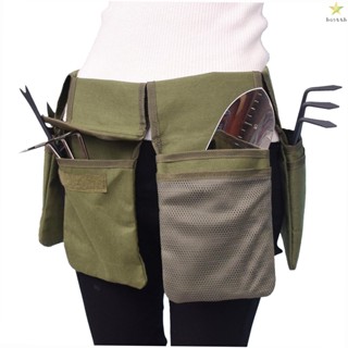 Gardening Tool Kit Holder Lawn Yard Storage Bag Carrier Canvas Waist Tool Apron with Pockets