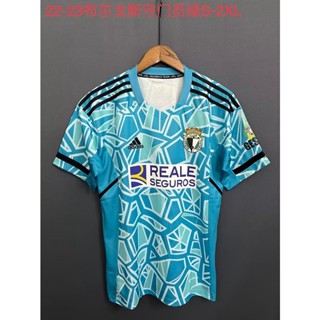 เสื้อกีฬาแขนสั้น ลายทีมชาติฟุตบอล Burgos Keeper 22-23 ไซส์ S-XXL ชุดเหย้า แห้งเร็ว AAA