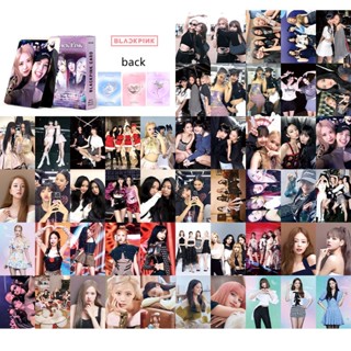 โปสการ์ดโฮโลแกรมเลเซอร์ BLACK-PINK BORN PINK ครบรอบ 7 ปี JENNIE JISOO LISA ROSE Kpop 50-55 ชิ้น/กล่อง