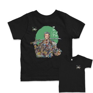 Partyprintstore เสื้อยืด ลายการ์ตูนอนิเมะ One Piece Roronoa Zoro V2 14 สําหรับเด็กผู้ชาย