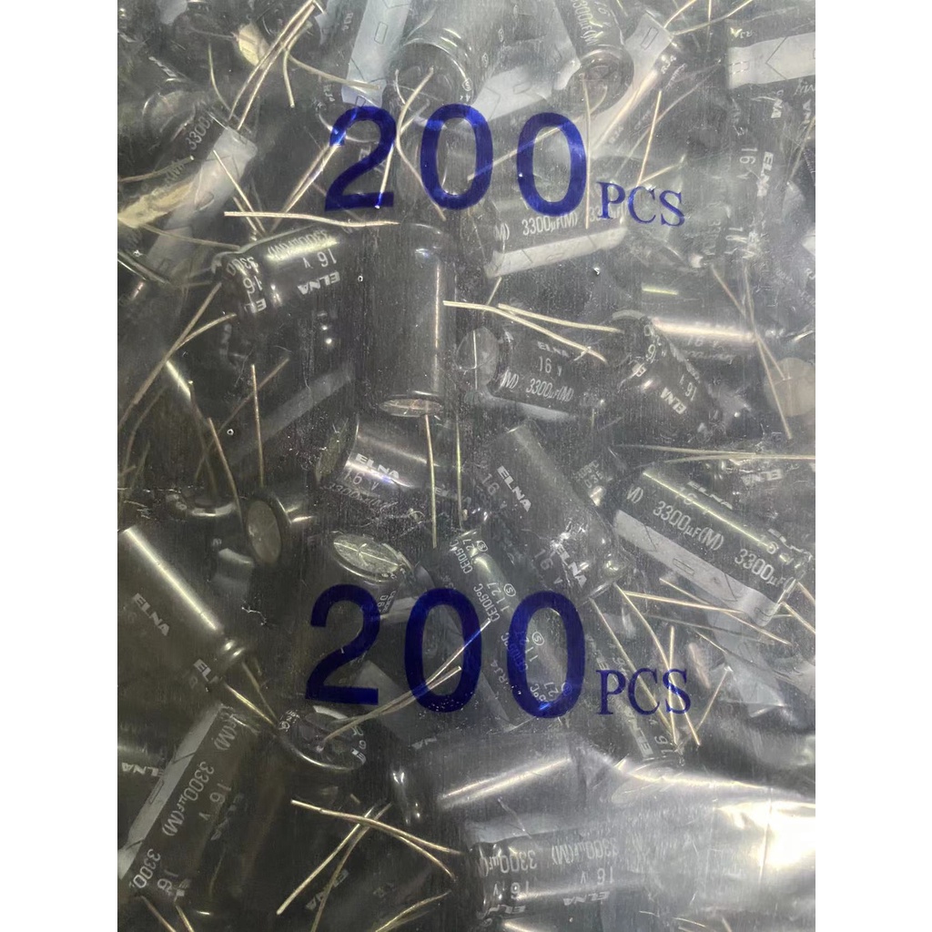✨ Ina ELNA นําเข้าตัวเก็บประจุอลูมิเนียมอิเล็กโทรลีติค 16V3300UF 3300UF/16V 12.5 * 25