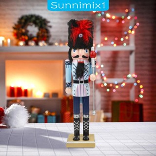 [Sunnimix1] ฟิกเกอร์ทหาร แบบไม้ 38 ซม. ทนทาน สําหรับตกแต่งโต๊ะ ชั้นวาง เคาน์เตอร์