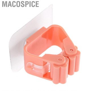 Macospice Wall Mounted Mop Holder  Simple Operation for Tool Room