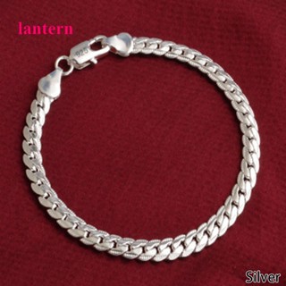 Lantern สร้อยข้อมือ กําไลข้อมือโซ่ ชุบทอง 18K สีเหลือง แฟชั่น สําหรับผู้หญิง ผู้ชาย เครื่องประดับ