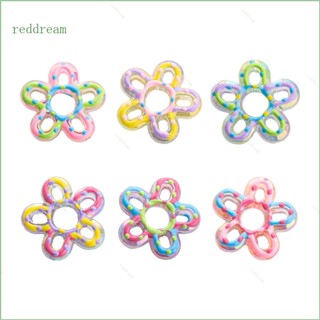 Redd สร้อยข้อมือลูกปัดอะคริลิค ลายดอกไม้ห้ากลีบ DIY