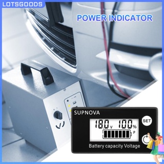 ★ Lotsgoods.th ★【พร้อมส่ง】โวลต์มิเตอร์ไฟฟ้า Dc 8V-100V หน้าจอ LCD สําหรับเซลล์ตะกั่วกรด