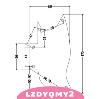 [Lzdyqmy2] แผ่นกันรอยปิ๊กการ์ด สีดํา แบบเปลี่ยน สําหรับกีตาร์ไฟฟ้า SG