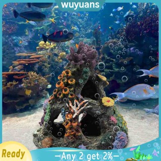 Wuyuans ปะการังเรซิ่น เครื่องประดับตกแต่งบ้าน พิพิธภัณฑ์สัตว์น้ํา