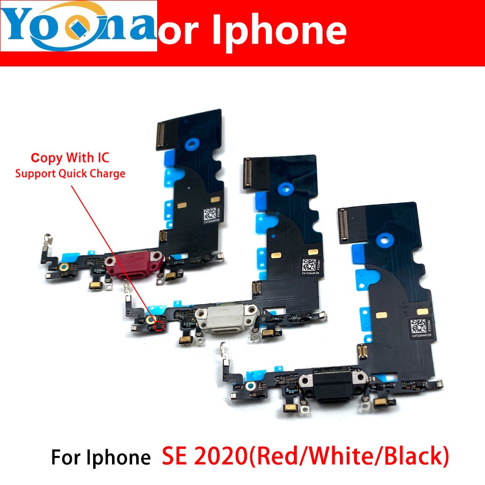 ปลั๊กชาร์จ USB พอร์ตชาร์จ Dock Connector Flex Cable สําหรับ Iphone Se 2020 พร้อม MicroPhone