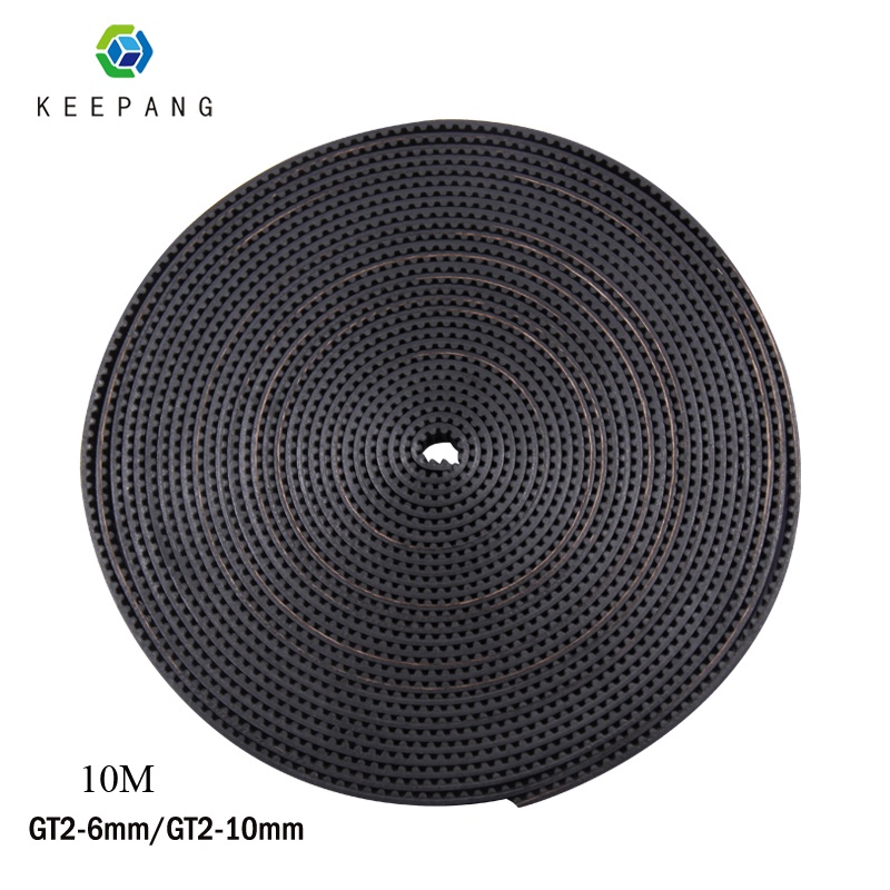 10M GT2 10mm 6mm Timing Belt 5M 2M GT2-6 Belt 3D printer Belt Pitch 2mm Width 6mm 10mm GT2 Belt Rubb