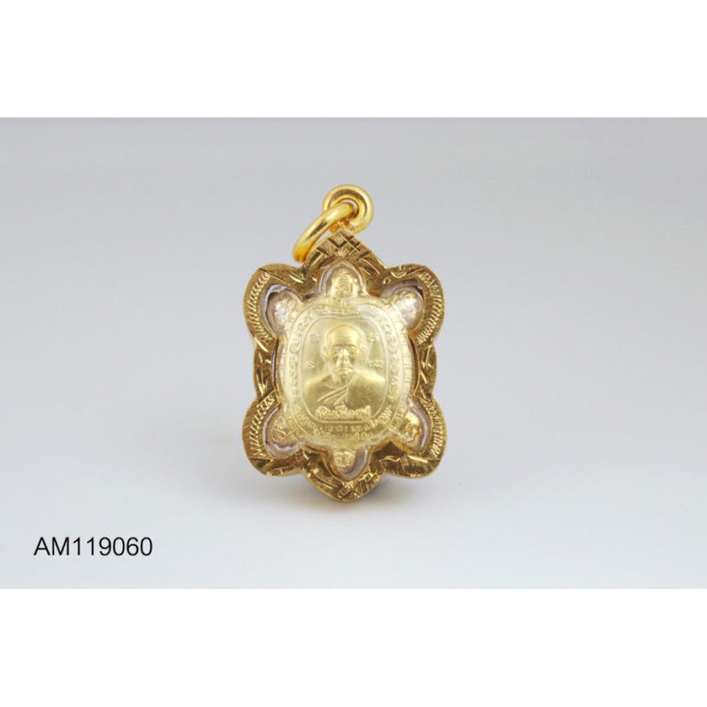 หลวงปู่หลิว เงินเฟื่องฟู gold (33x20mm) AM119060