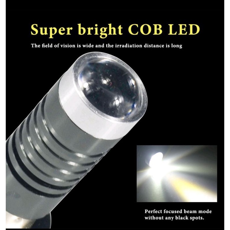 [แพ็คเกจข้อเสนอ] 2 ชิ้นไฟหน้ารถจักรยานยนต์ไฟ LED หลอดไฟ P15D T19 สปอตไลท์มอเตอร์ลำแสงสองสี - รูปที่ 4