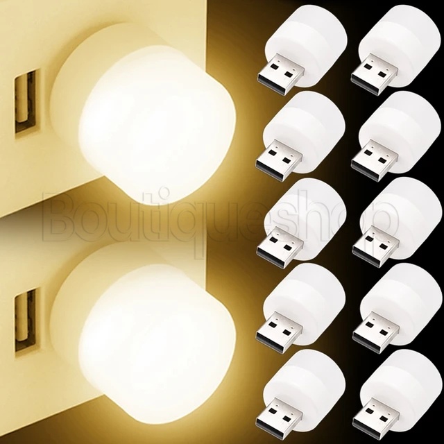 โคมไฟอ่านหนังสือ LED 5V ขนาดเล็ก แบบพกพา สีขาวอบอุ่น ชาร์จ USB สําหรับคอมพิวเตอร์ โทรศัพท์มือถือ