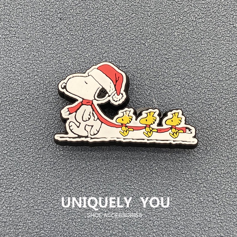 jibbitz crocs หัวเข็มขัด รูปการ์ตูน Snoopy  ตัวติดรองเท้า crocs อุปกรณ์เสริม สําหรับตกแต่งรองเท้า jibbitz crocs เกาหลี