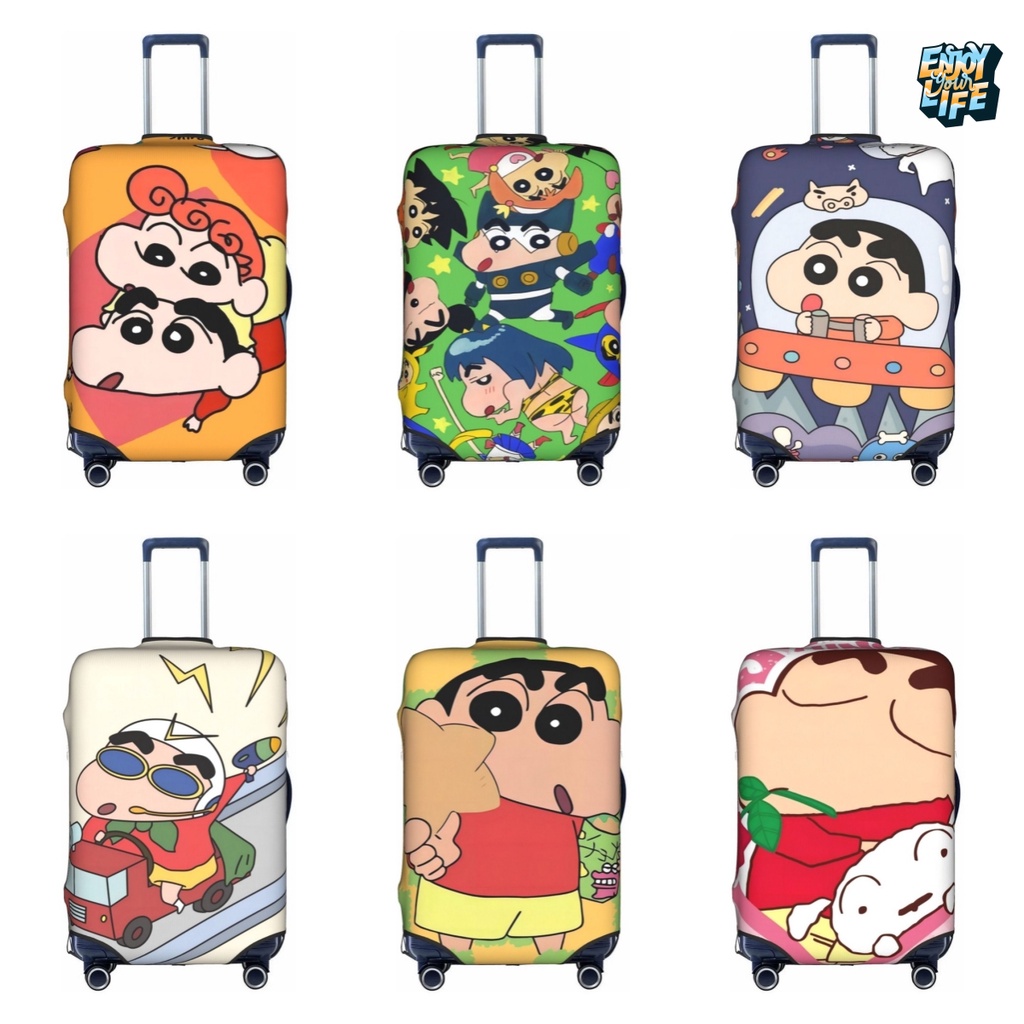 เครยอนชินจังกระเป๋าเดินทางป้องกัน18-32นิ้วยืดหยุ่นล้างทําความสะอาดได้ฝาครอบป้องกันกระเป๋าเดินทาง