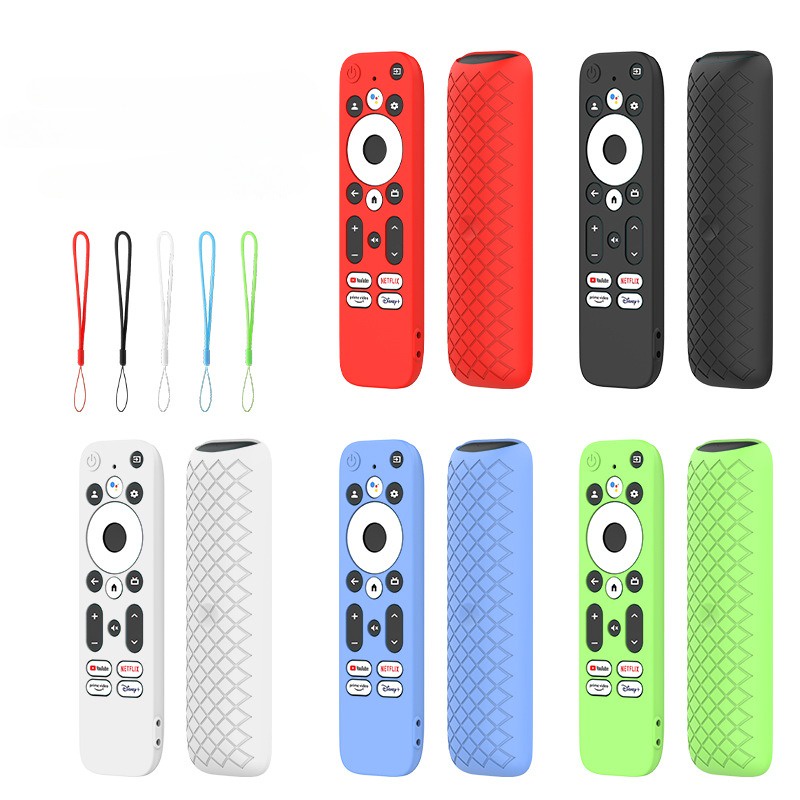 ครอบคลุมสําหรับ Onn Android TV 2K FHD Streaming Stick Remote Anti-Slip กันกระแทกป้องกันเคสซิลิโคนพร้