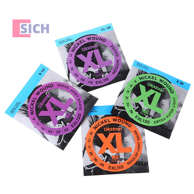 [Sich] Exl110 EXL115 EXL120 EXL130 XL สายกีตาร์ไฟฟ้า นิกเกิล ทรงกลม