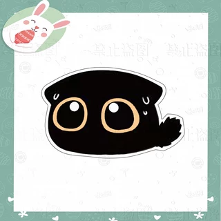 เข็มกลัดอะคริลิค ลายการ์ตูนแมวน่ารัก สีดํา สําหรับตกแต่งเสื้อผ้า กระเป๋า