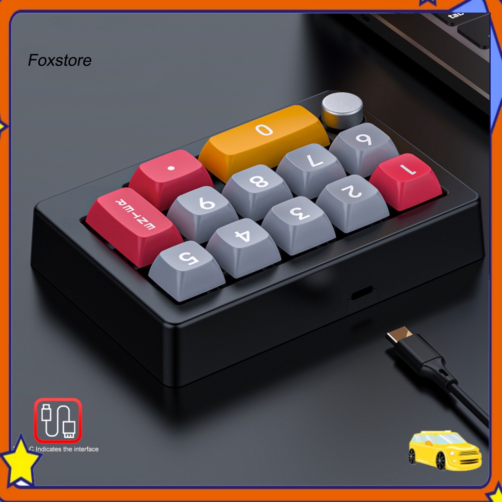 [Fx] คีย์บอร์ดเล่นเกม แบบใช้สาย ตั้งโปรแกรมได้ 13 คีย์ พร้อมไฟ Rgb สวิตช์กลไก สําหรับเกมเมอร์ตะวันออกเฉียงใต้