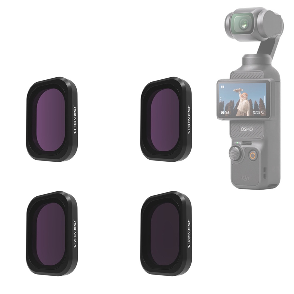 Pocket3 แก้ว ND8 ND16 ND32 ND64 ND256 ND1000 ND8PL ND กรอง Neutral Density Protector หมวกสําหรับ DJI