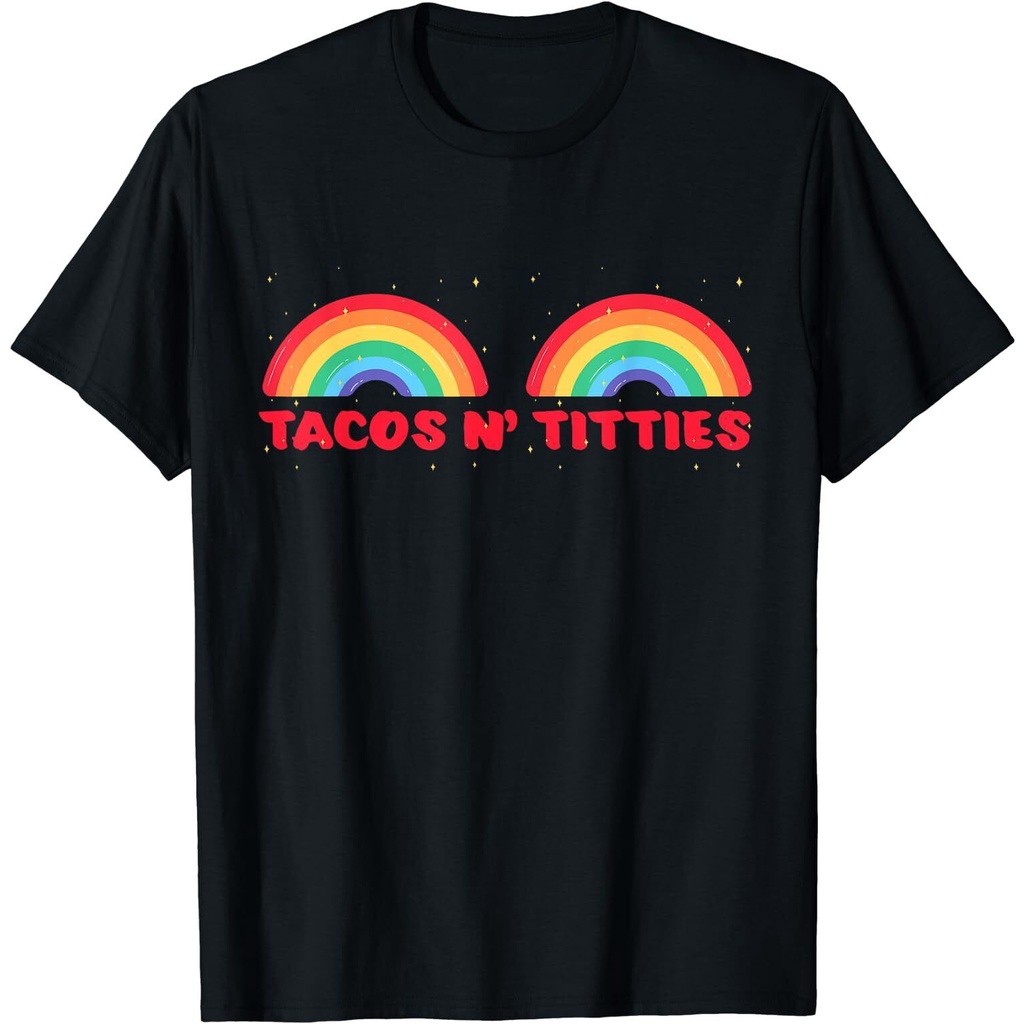 เสื้อยืดตลก Tacos And Titties