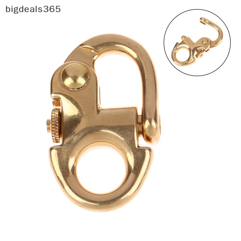 [bigdeals365] ใหม่ มีสินค้า ตะขอพวงกุญแจ ทองเหลือง อุปกรณ์เสริม สําหรับเชื่อมต่อกระเป๋าหนัง