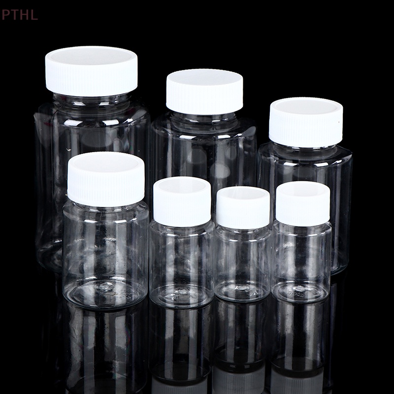 [PTHL] ขวดพลาสติกเปล่า PET ใส ขนาด 15 มล. 20 มล. 30 มล. 100 มล. สําหรับใส่ยา PT