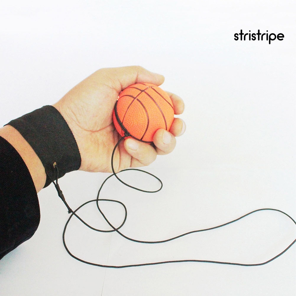 [STR] สายรัดข้อมือเด้งกลับ ลูกบอลยาง ยางยืด ดีดกลับนิ้ว ออกกําลังกาย ของเล่นกีฬา
