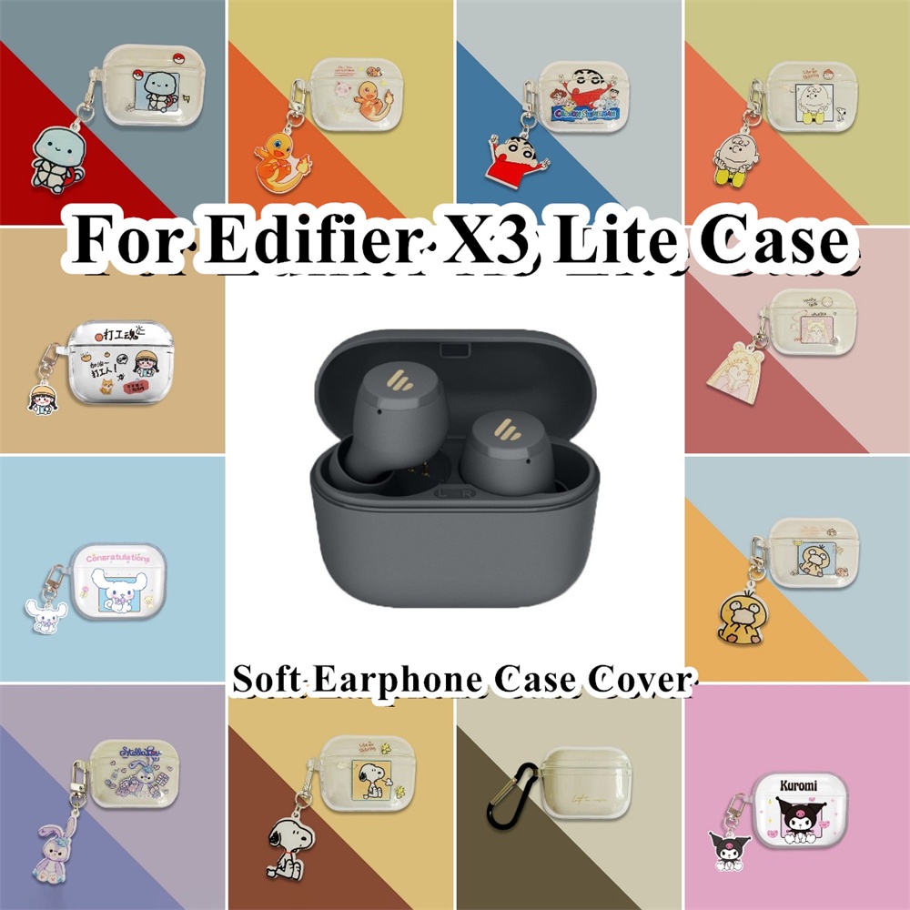 พร้อมส่ง! นําไปใช้กับ Edifier X3 Lite เคส Case เคสหูฟัง การ์ตูนโปร่งใส ซิลิโคนนุ่ม เคส เคสหูฟัง