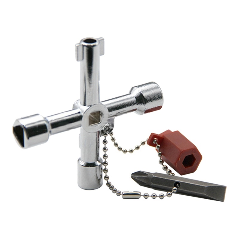 Picbliss กุญแจประแจสามเหลี่ยมกากบาทอเนกประสงค์ 4 ทางสําหรับรถไฟตู้ลิฟท์ไฟฟ้า - รูปที่ 5