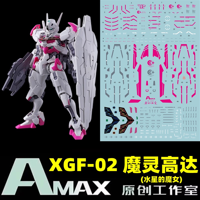 AMAX HG TWFM 1/144 XGF-02 LFRITH Water Slide Decal AMAXHG008