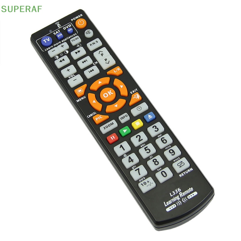 Superaf L336 รีโมตคอนโทรลอัจฉริยะ พร้อมฟังก์ชั่นเรียนรู้ สําหรับกล่องทีวี CBL DVD SAT HOT