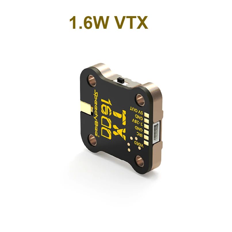 Speedybee ตัวส่งสัญญาณภาพอนาล็อก 1.6W VTX TX ULTRA Traverse 1.6W VTX 5.8GHz 48CH 25mW 200mW 800mW 10