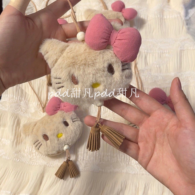 พวงกุญแจ จี้ตุ๊กตาแมว Hellokitt น่ารัก สําหรับกระเป๋านักเรียน