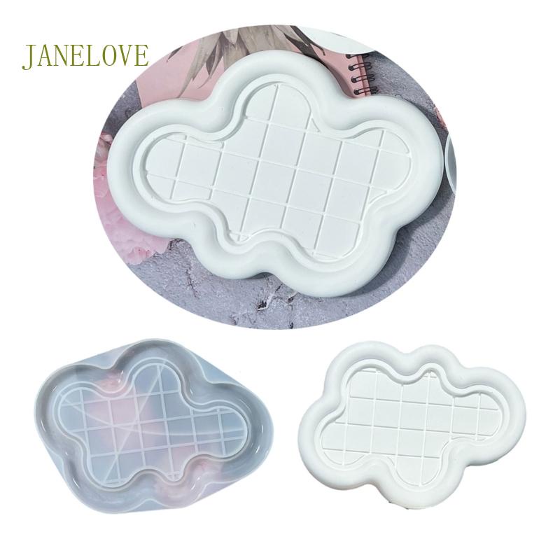 Jlove ถาดแม่พิมพ์ซิลิโคนเรซิ่น ลายก้อนเมฆ หิน สําหรับทํางานฝีมือ DIY