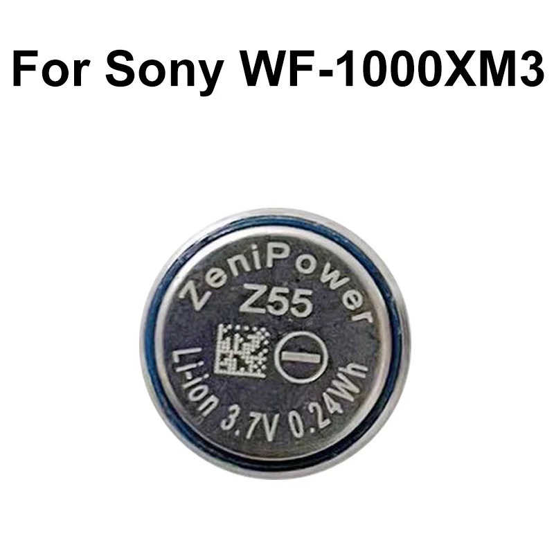 New 100% Original Battery for Sony WF-1000XM3 WF-SP900 WF-SP700N WF-1000X ZeniPower Z55 Battery TWS Earphone 3.7V 65mAh