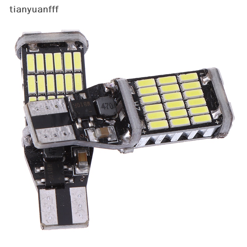 Tianyuanfff หลอดไฟถอยหลัง LED แคนบัส T16 T15 921 W16W สําหรับรถยนต์ 2 ชิ้น ดี
