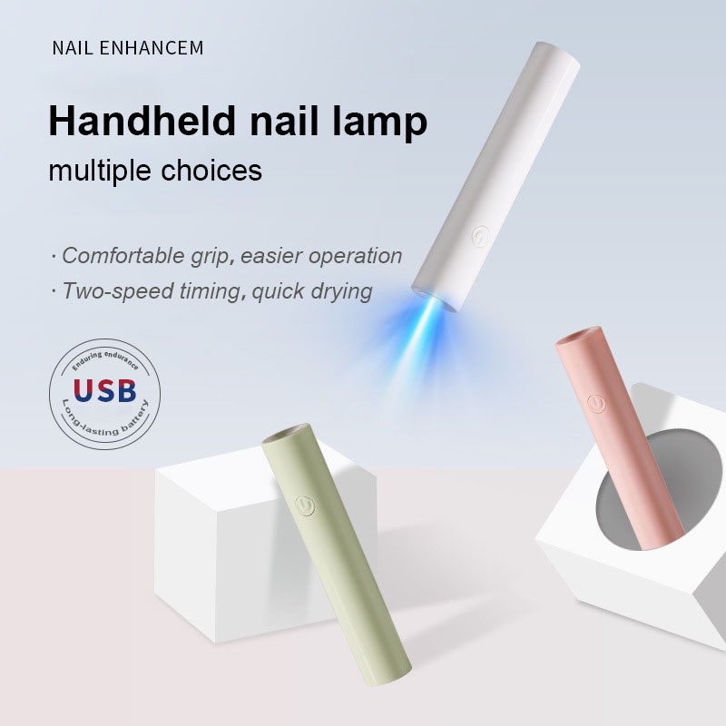 【ใหม่!!】โคมไฟเล็บแห้งเร็ว ขนาดเล็ก แบบพกพา กาวยูวี ชาร์จ Usb ไฟฉาย Diy เครื่องมือทําเล็บ