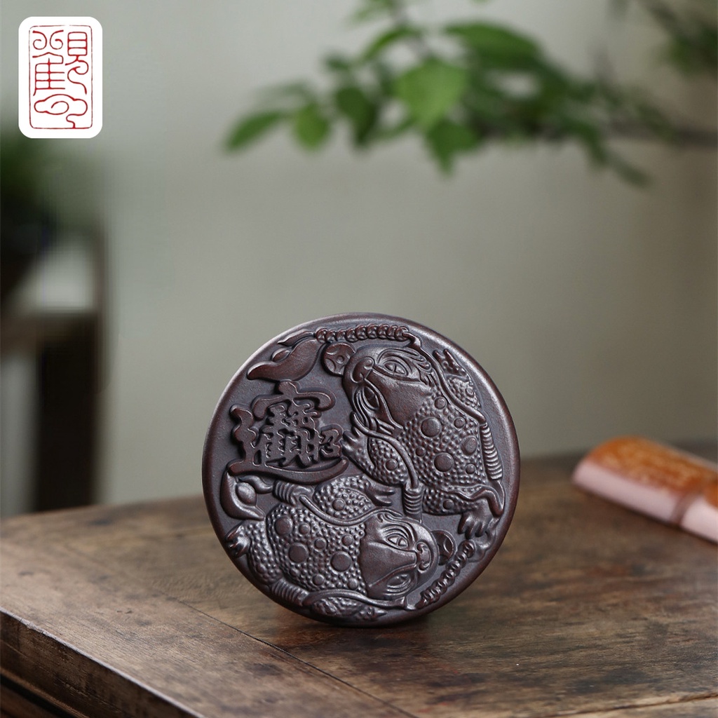 [Guanyun] กาน้ําชาทําสมบัติทําเงิน Cheng Yixing Purp